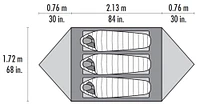 MSR Hubba Hubba Freestanding 3-Person Backpacking Tent