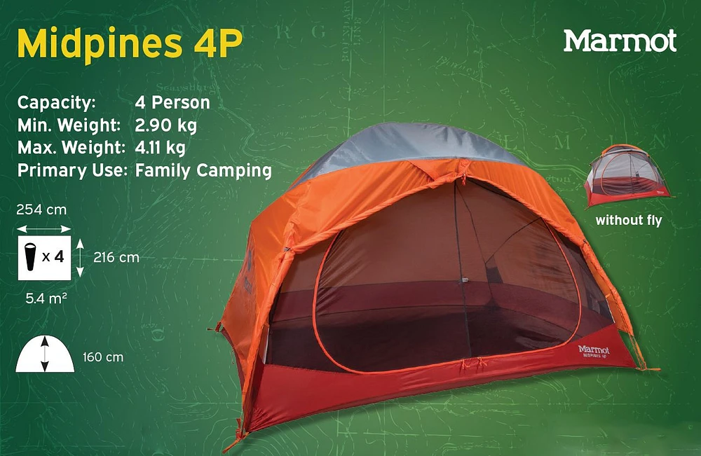 Marmot Midpines 4 Person Tent