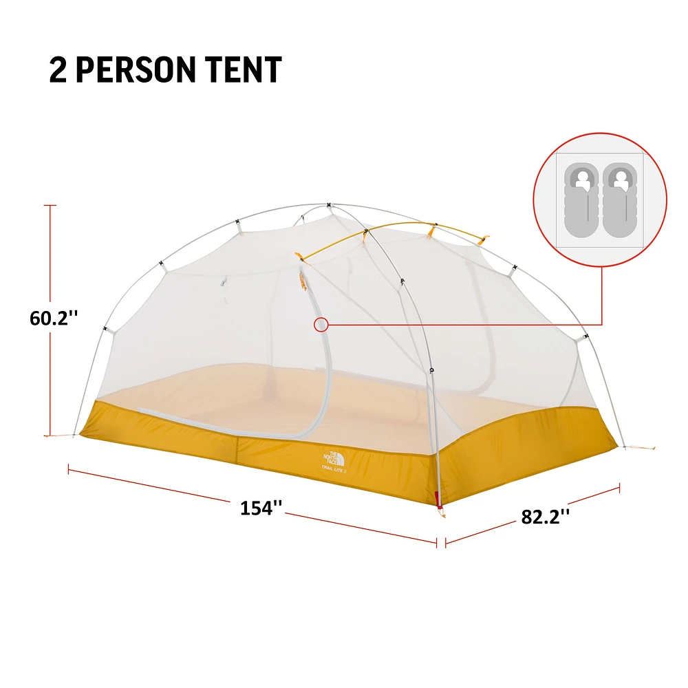 The North Face Trail Lite Ventilated Spacious Person Tent