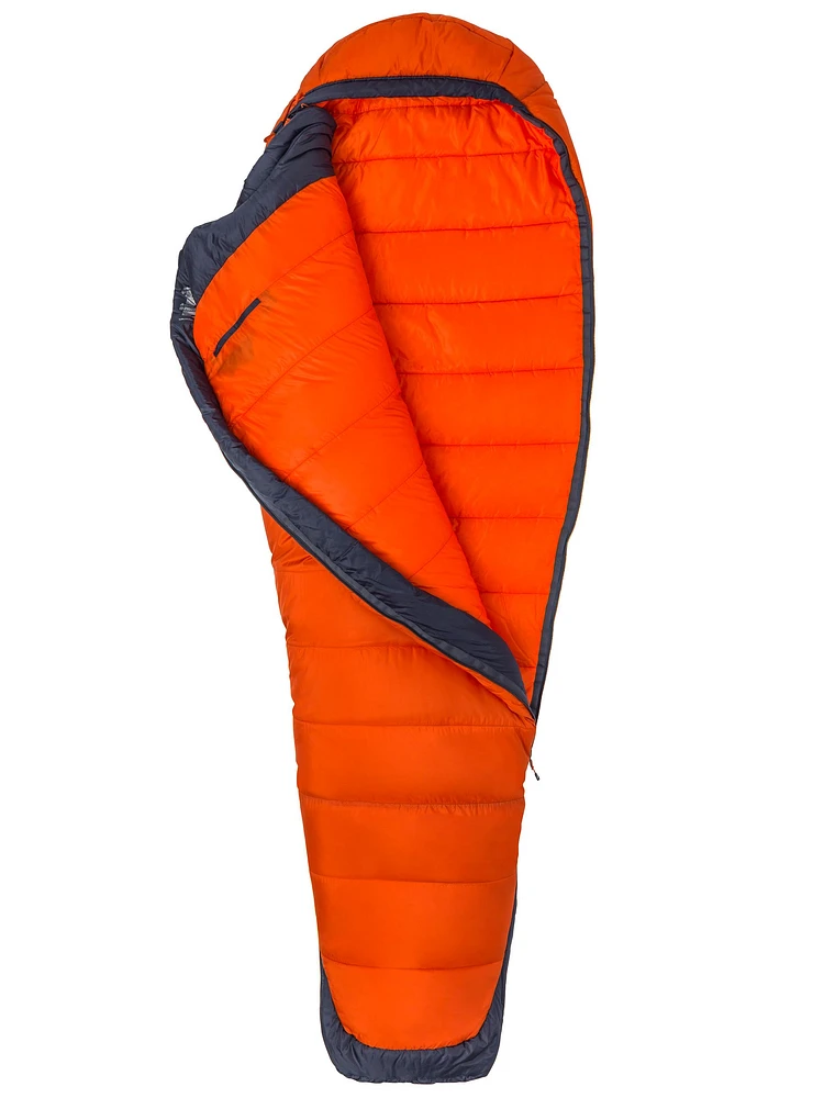 Marmot Trestles Eco Elite 0°F/-18°C Regular Sleeping Bag - Orange Haze/Dark Steel