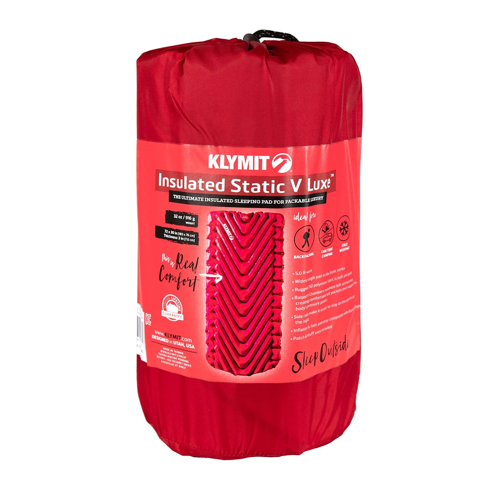 Klymit Static V Luxe Insulated Sleeping Pad