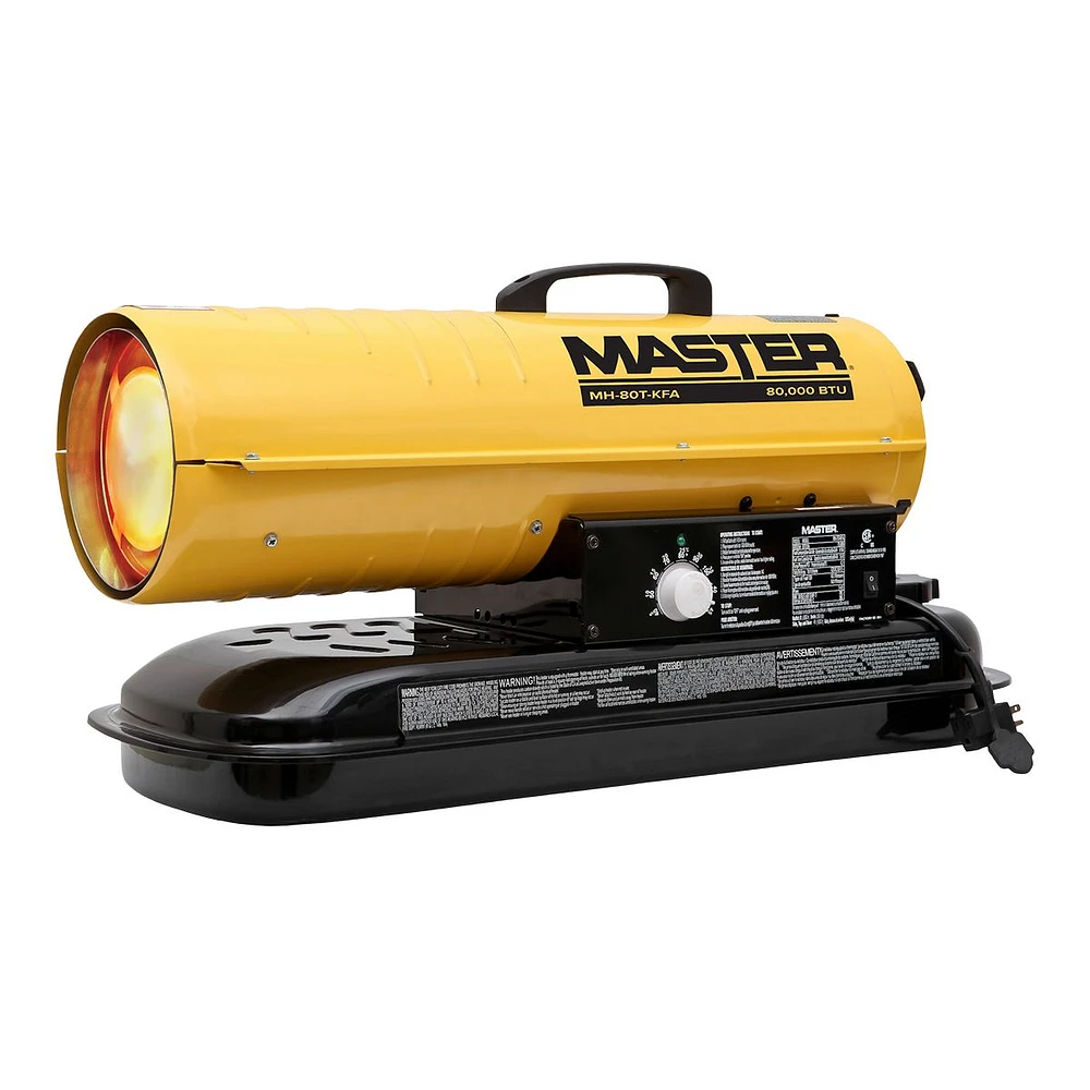 Master 80,000 BTU Kerosene Diesel Air Heater