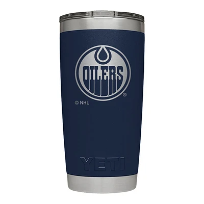 YETI Rambler Edmonton Oilers 20 oz Tumbler, Screw Cap, Insulated Stainless Steel