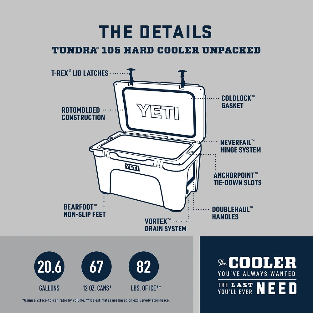 YETI Tundra® 105 Hard Cooler