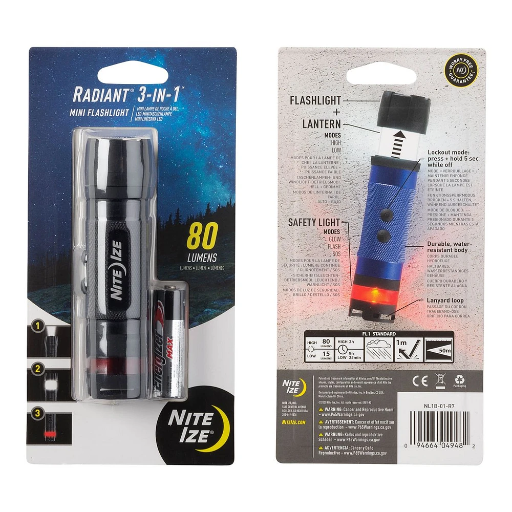 Nite Ize Radiant 3-In-1 Mini Flashlight