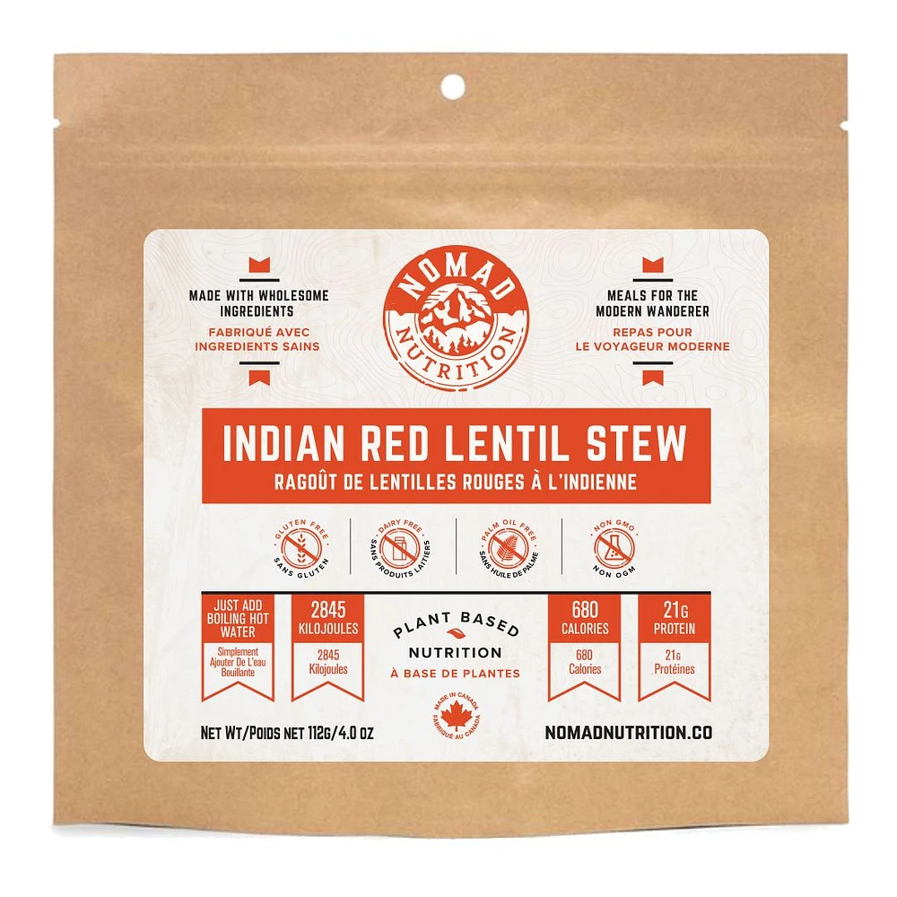 Nomad Nutrition Dehydrated Indian Red Lentil Stew