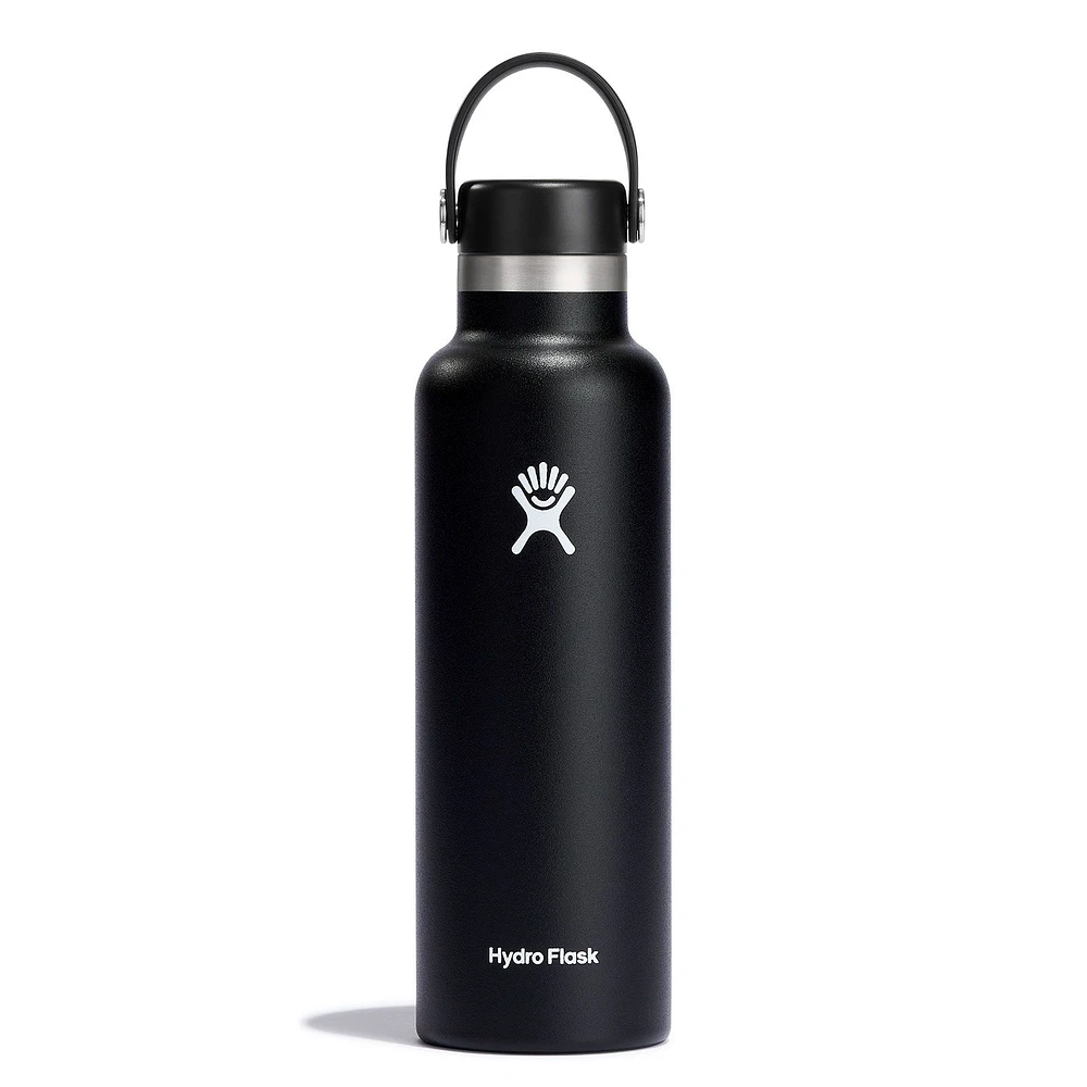 Hydro Flask Standard Mouth 21 oz Insulated Stainless Steel Water Bottle with Flex Cap