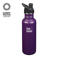 Klean Kanteen Classic 27 oz Water Bottle, Sport Cap, Insulated Stainless Steel, Chip Resistant