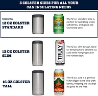 YETI Rambler 2.0 12 oz Can Sleeve/Koozie, Screw Cap, Insulated Stainless Steel