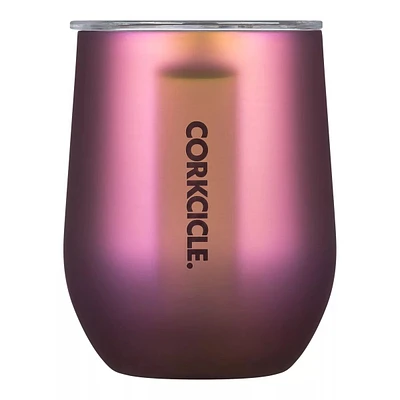 Corkcicle Stemless 12 oz Wine Tumbler, Sliding Lid, Insulated Stainless ST Shirtl