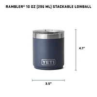 YETI Rambler 10 oz Lowball with Magslider Lid