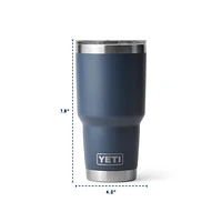 YETI Rambler Calgary Flames 30 oz Tumbler, Sliding Lid, Insulated Stainless Steel