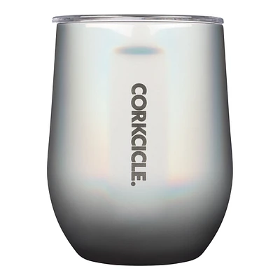 Corkcicle Stemless 12 oz Wine Tumbler, Sliding Lid, Insulated Stainless Steel