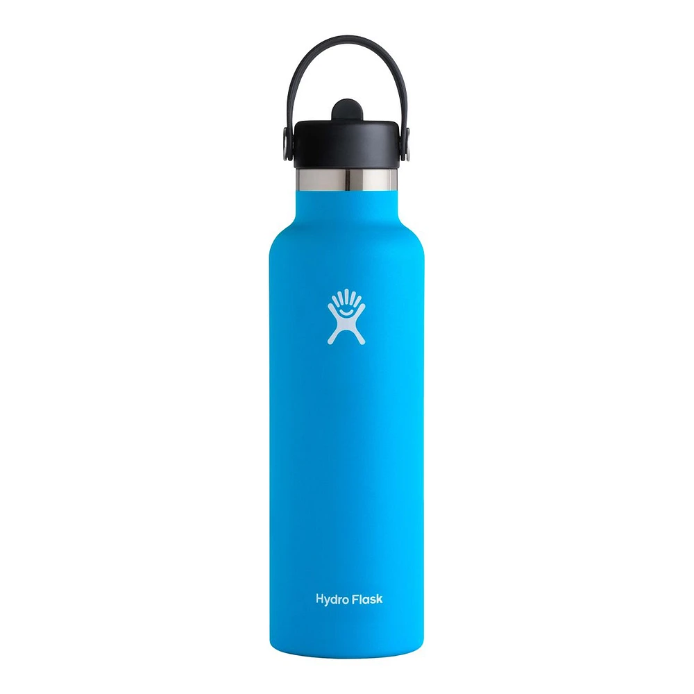 Hydro Flask Standard Mouth 21 oz Insulated Stainless Steel Water Bottle with Flex Cap