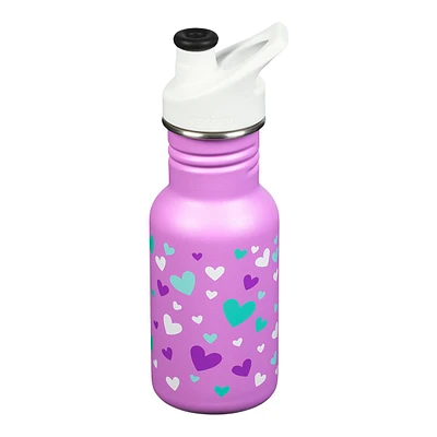 Klean Kanteen Kids 12 oz Water Bottle, Sport Cap, Insulated Stainless Steel, Chip Resistant