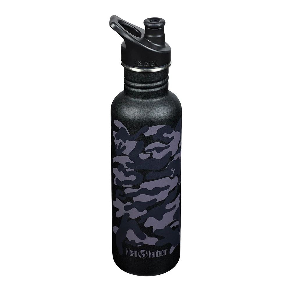 Klean Kanteen 27 oz Water Bottle, Sport Cap, Insulated Stainless Steel, Chip Resistant