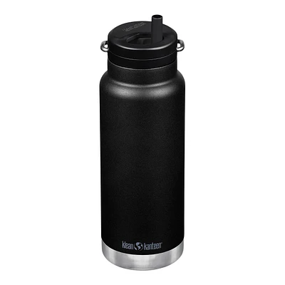 Klean Kanteen 32 oz Water Bottle, Straw Lid, Insulated Stainless Steel, Chip Resistant