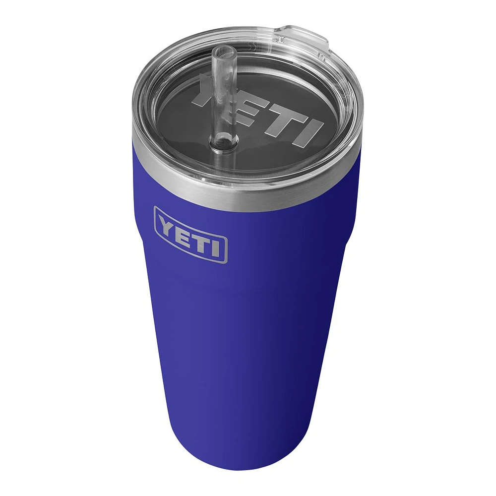 YETI Rambler 26 oz Tumbler, Straw Lid, Insulated Stainless Steel, Dishwasher Safe