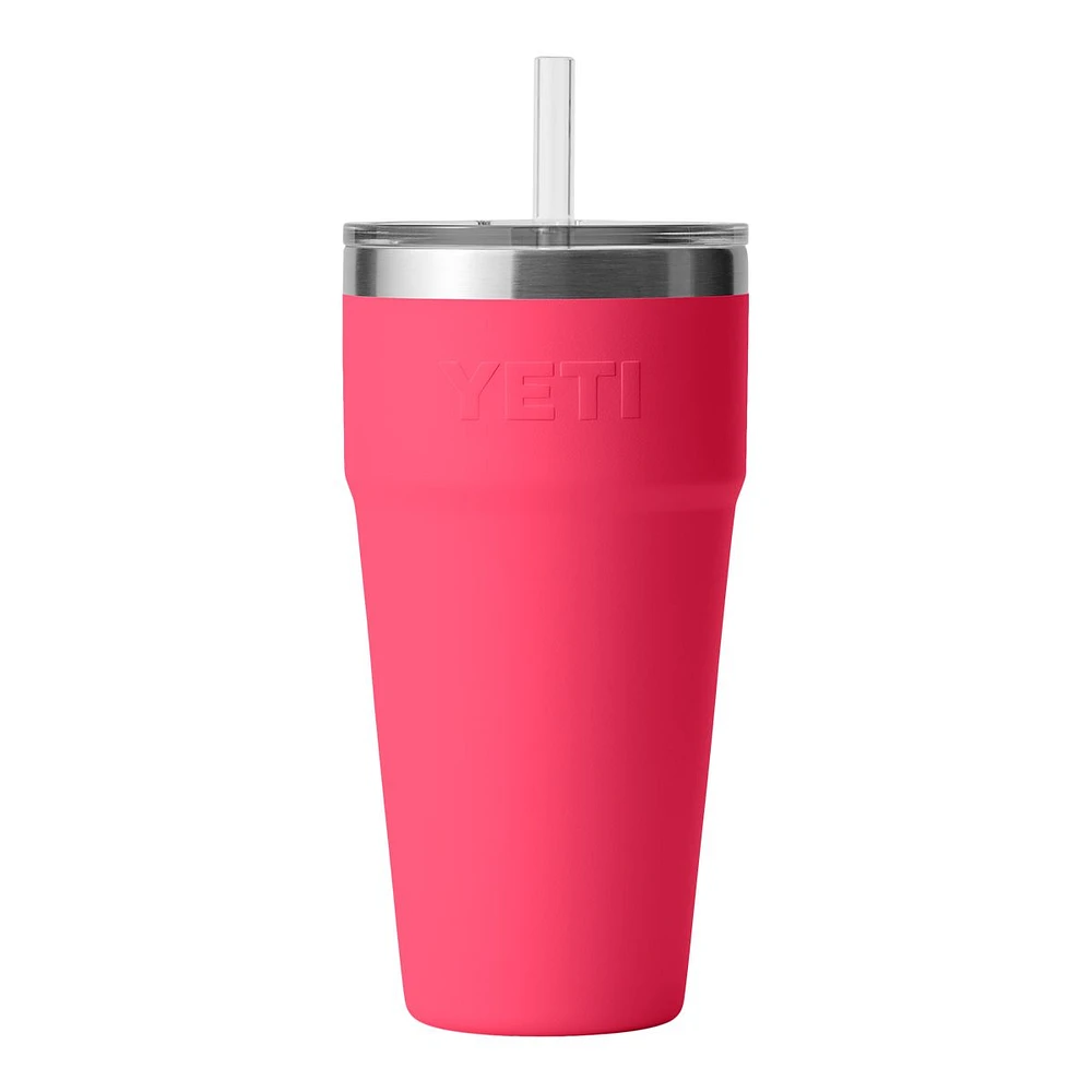 YETI Rambler 26 oz Tumbler, Straw Lid, Insulated Stainless Steel, Dishwasher Safe