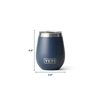 YETI Rambler 10 oz Wine Tumbler, Sliding Lid, Insulated Stainless Steel