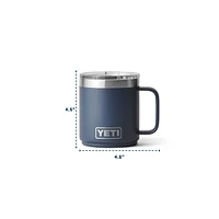 YETI Rambler 10 oz Mug, Sliding Lid, Insulated Stainless Steel, Dishwasher Safe