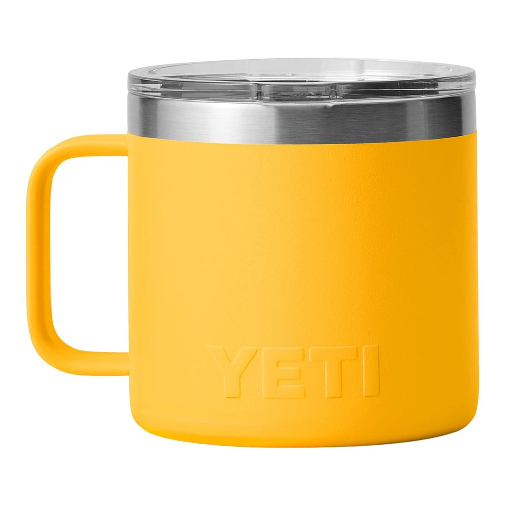 YETI Rambler 14 oz Mug, Sliding Lid, Insulated Stainless Steel, Dishwasher Safe