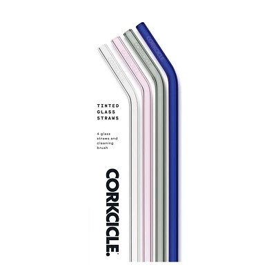 Corkcicle Reusable Glass Straw Pack