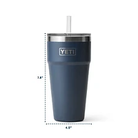 YETI Rambler® 26 oz Stackable Pint Cup with Straw Lid