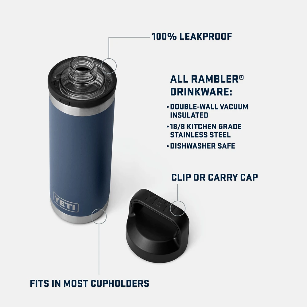 YETI Rambler Chug 18 oz Water Bottle with Cap