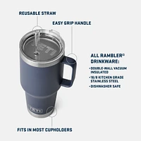 YETI Rambler® oz Mug with Straw Lid