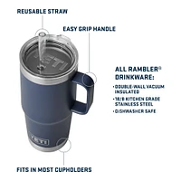 YETI Rambler® 25 oz Mug with Straw Lid