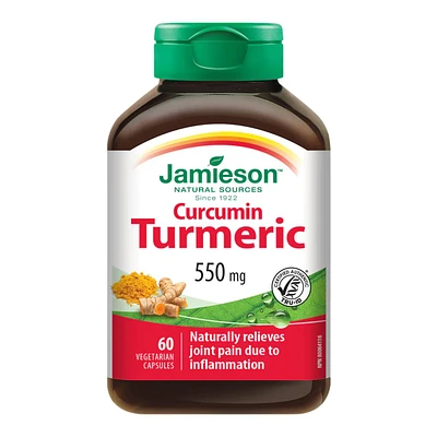 Jamieson 550mg Curcumin Turmeric - 36 Vegetarian Capsules