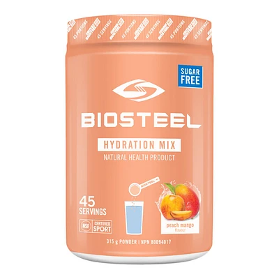 BioSteel Peach Mango High Performance Sports Hydration Mix 315G Tub Powder