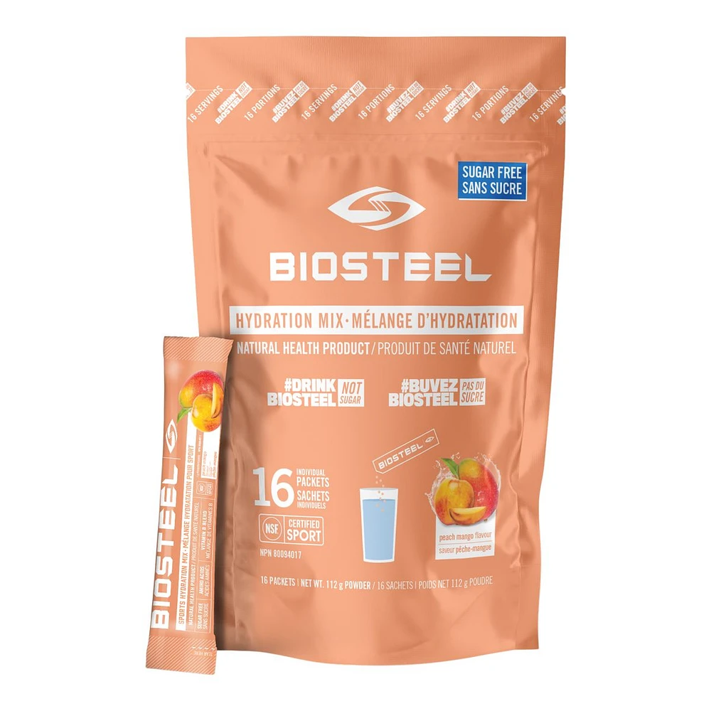 BioSteel Hydration Mix 16 Count Bag