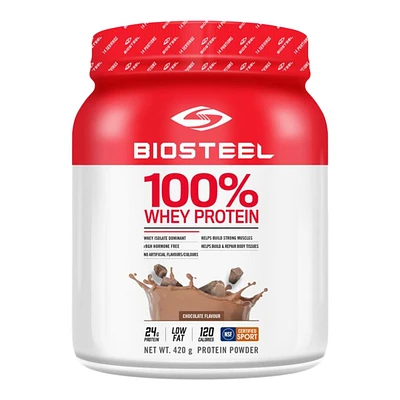 BioSteel Chocolate 100% Whey Protein Powder 420g 