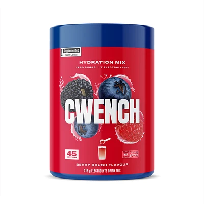 Cwench 315g Hydration Mix Tub Powder - Berry Crush