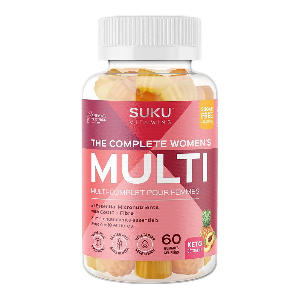 Suku The Complete Women's Multi Vitamin Gummies  60 Counts