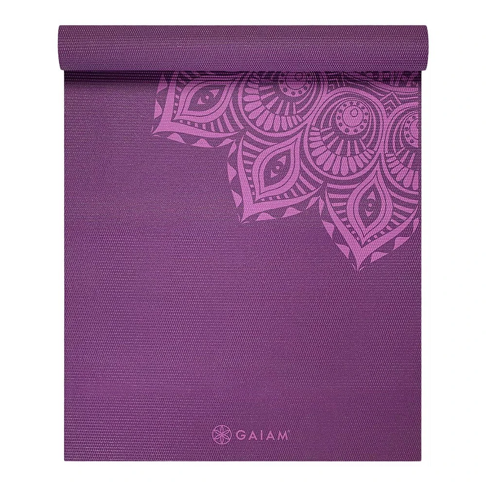 Gaiam Premium Yoga Mat, 6mm, Non-Slip