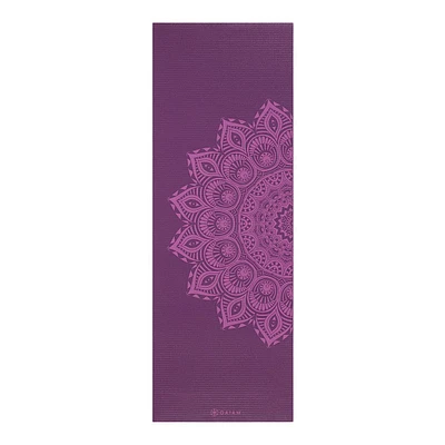 Gaiam Premium Yoga Mat, 6mm, Non-Slip