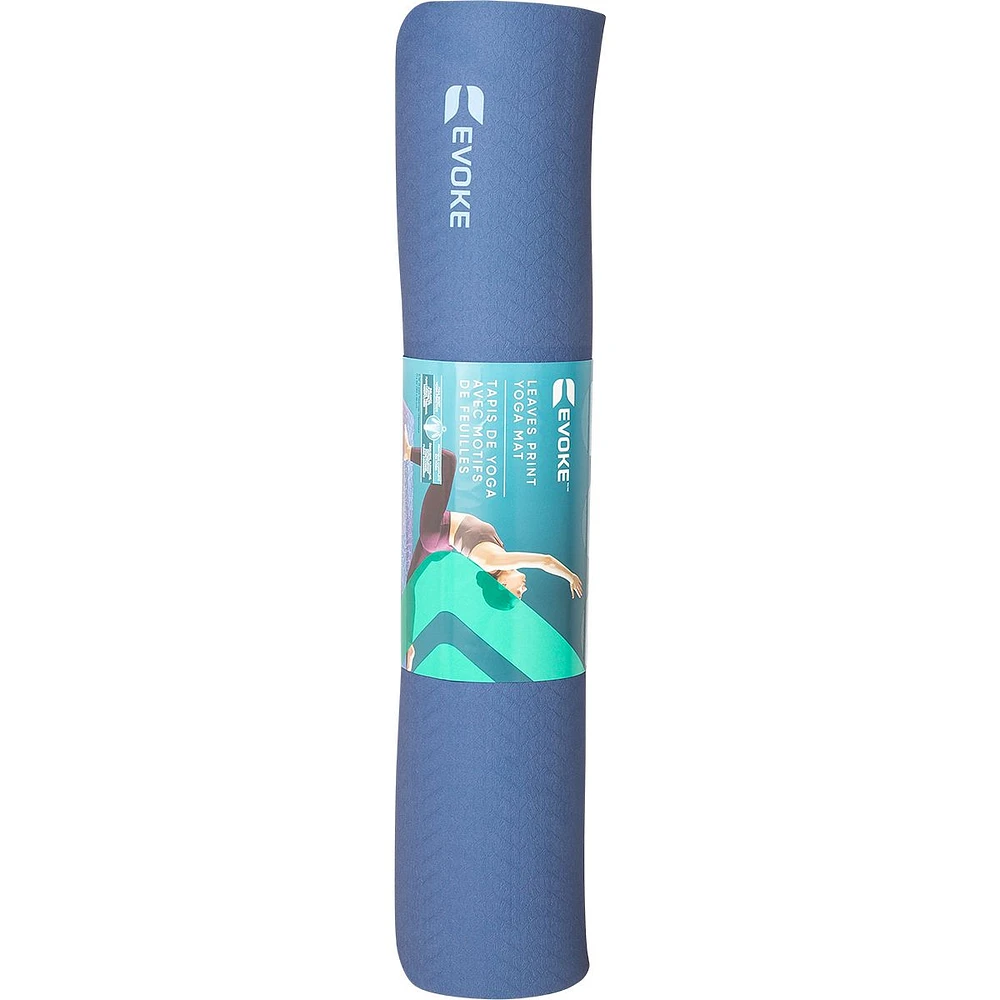 Evoke Printed Leaves 71" 5mm Yoga Mat