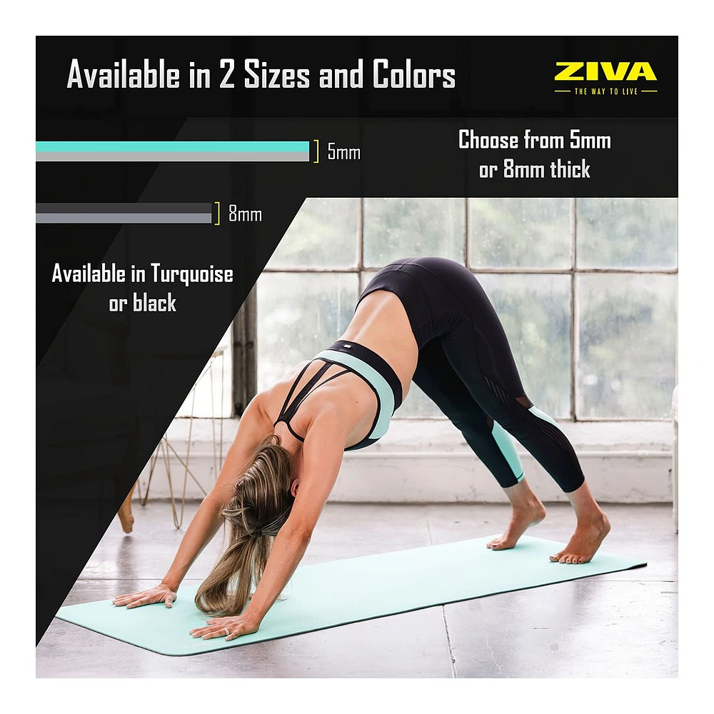 Ziva Chic TPE Non-Slip 68" 5mm Yoga Mat