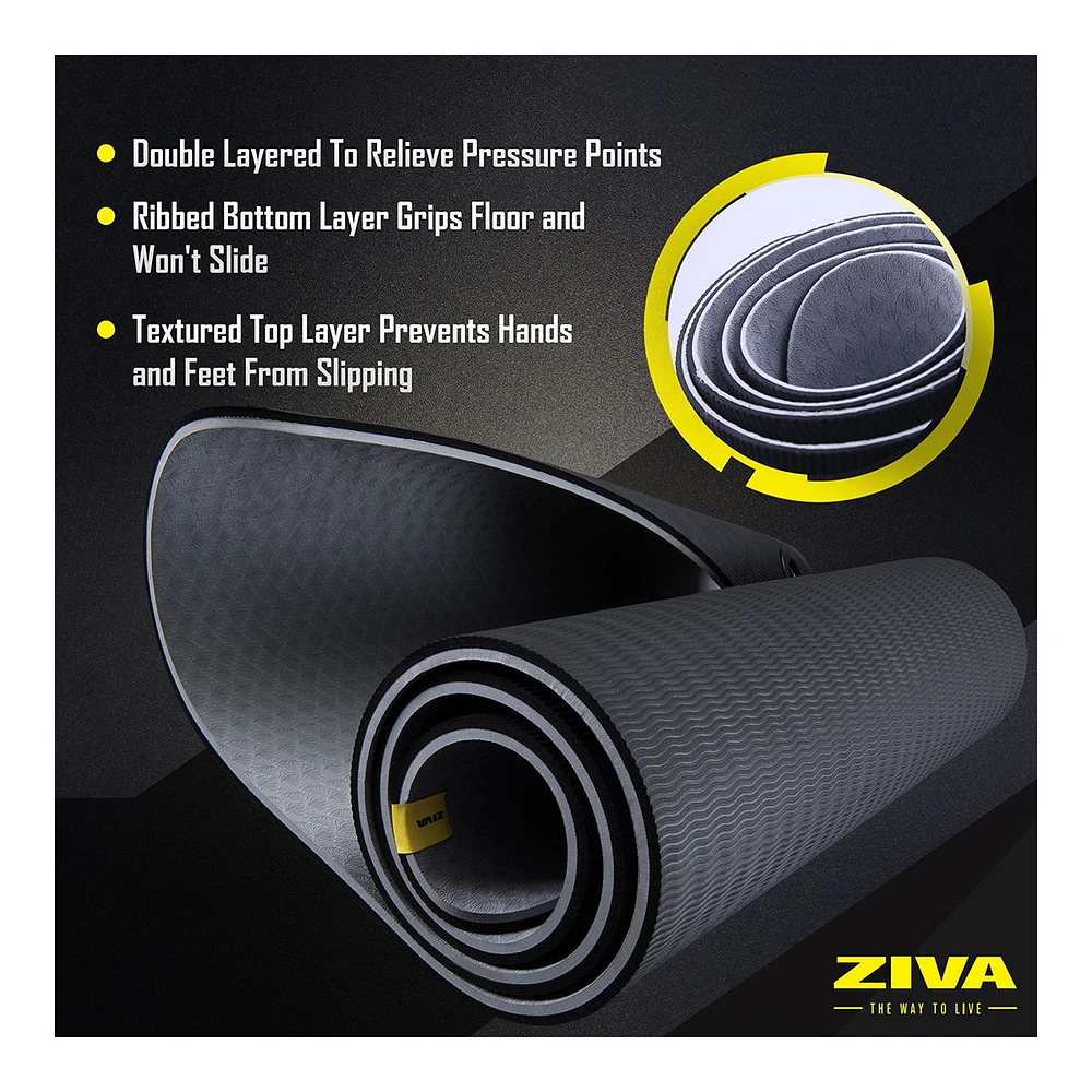 Ziva Chic TPE Non-Slip 68" 5mm Yoga Mat