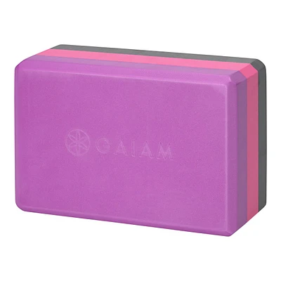 Gaiam Tri-Color Yoga Block