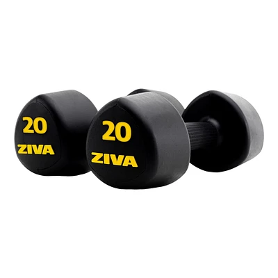 Ziva RPU lb Tribell Dumbbell Set