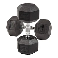 Balancefrom Rubber 50lbs, Hex Dumbbells