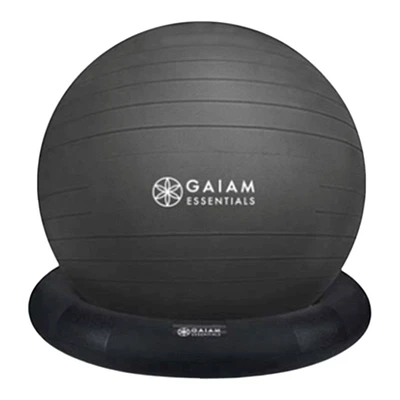 Gaiam Essentials Balance Ball and Base