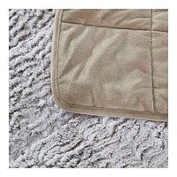 Pur Serenity 15 lb Faux Fur Washable Weighted Blanket