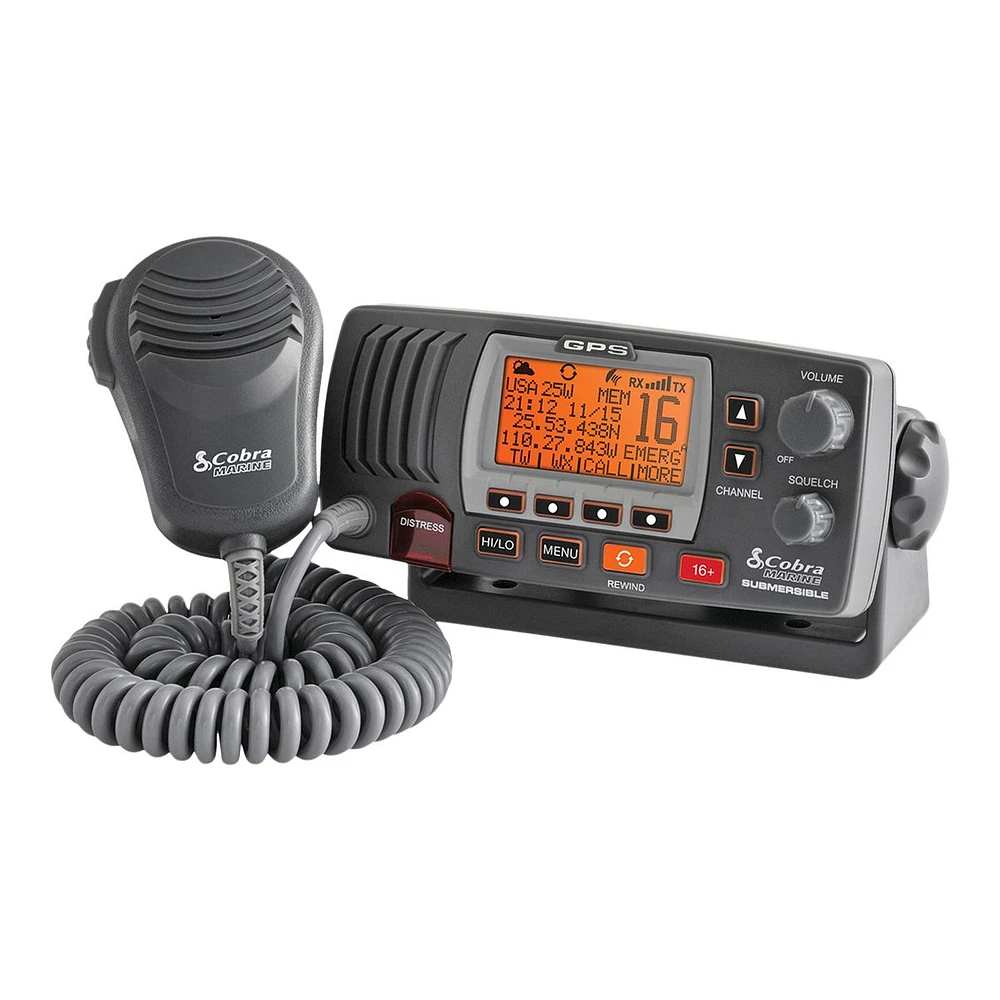 Cobra 25 Watt Fix Mount Marine Two - Way Radio