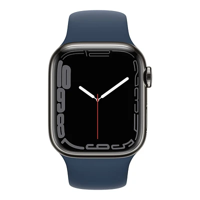 Apple Watch Series 7 (GPS+LTE) 41mm Graphite with Abyss Blue Sport Band