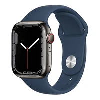 Apple Watch Series 7 (GPS+LTE) 41mm Graphite with Abyss Blue Sport Band